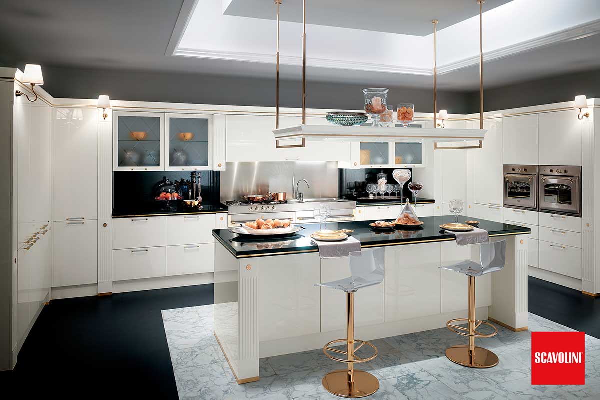 Modelo de cocina Baccarat de Scavolini