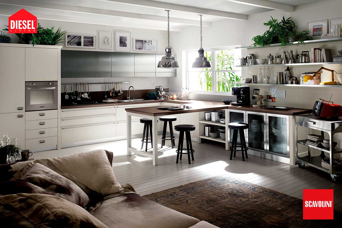 Modelo de cocina Diesel de Scavolini