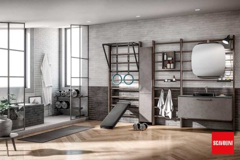 Modelo de baño Gym de Scavolini