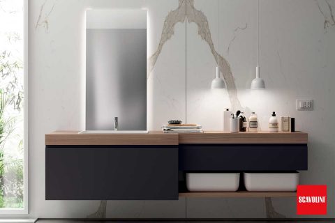 Modelo de baño Qi de Scavolini